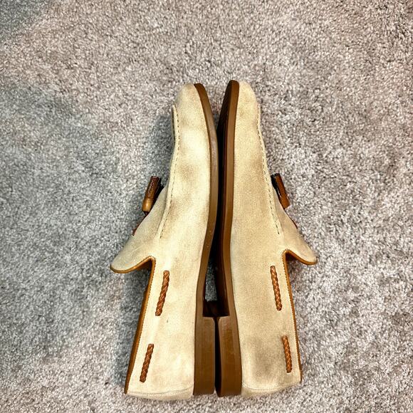 Magnanni Delrey II Tassel Loafer, Suede Calfskin Leather Men's 10.5 M - Picture 6 of 12